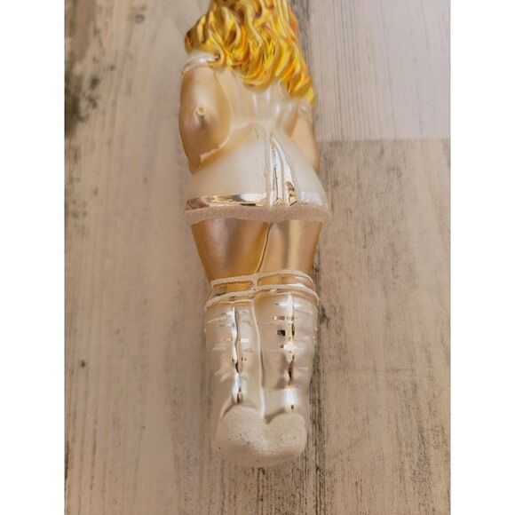 Inge nurse hospital blown glass ornament Xmas glitter - Picture 6 of 9